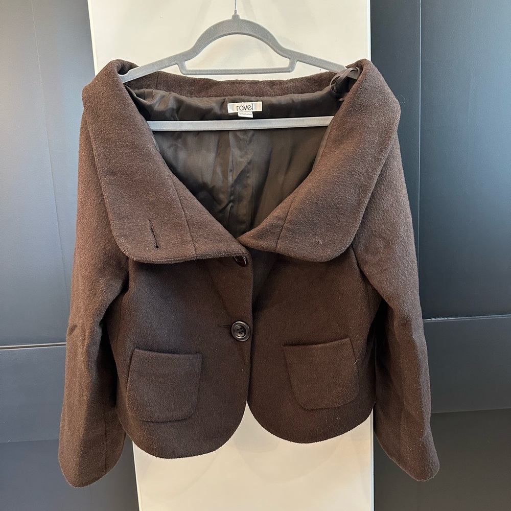 Shawl collar wool jacket SZ MED - Picture 2 of 12